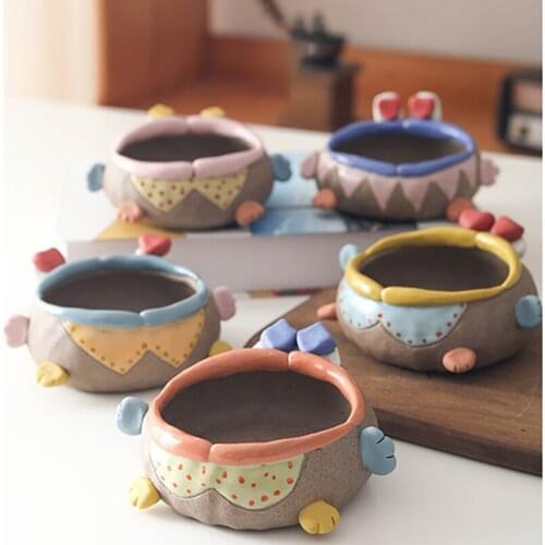 Household Ashtray пепельница INS Style Personality Trend Lovely Creative Vehicle Ceramic Ashtrays Living Room Boyfriend Gift