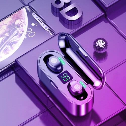 F9 TWS Bluetooth Earphone waterproof V5.0 Earphones Wireless Headphones For Andorid Ios with Handsfree Function earbuds