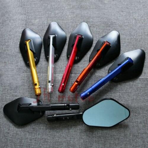 Universal Motorcycle CNC Aluminium mirror motorbike moto Rearview side Mirror for KAWASAKI HONDA SUZUKI YAMAHA DUCATI KTM