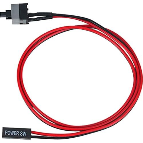 1/5/10 ATX Computer Switch Cable 50cm 2Pin PC Motherboard Host Power Supply I/O Reset Button Switch Line