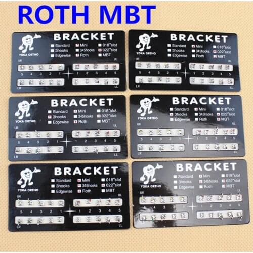 20 pcs Dental Orthodontic Metal Braces Bracket Mini Roth/MBT/Edgewise 022 Hooks 3 4 5