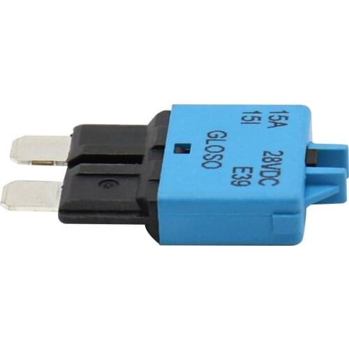 15A Circuit Breaker ATC Blade Fuse Manual Reset Resettable 15 Amp 28V DC for Marine Rally Automotive Boat Feature