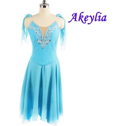 Cupid ballet dress for girls ballet competition Costumes Lake Blue Stage Competition child Wear for women custom made JNBL177