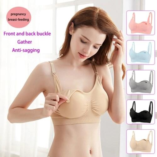 Maternity Bras Wirefree CottonNursing Bra Pregnancy Clothes Prevent Sagging Breastfeeding Womens Breathable Lactancia Bra