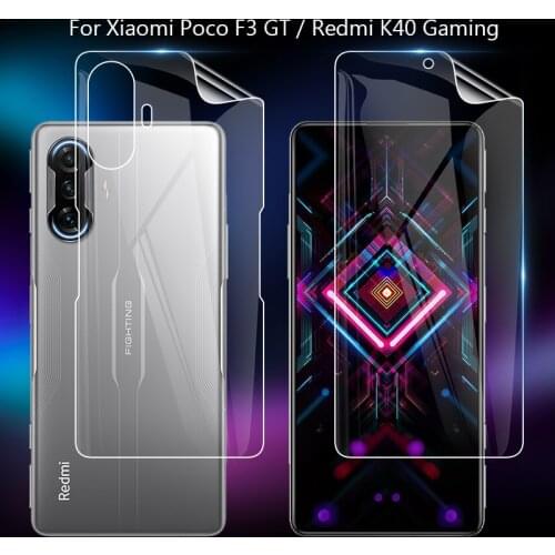 For Xiaomi Poco F3 GT Redmi K40 Gaming 6.67" Clear TPU / Matte Anti-Fingerprints Hydrogel Full Cover Soft Screen Protector Film