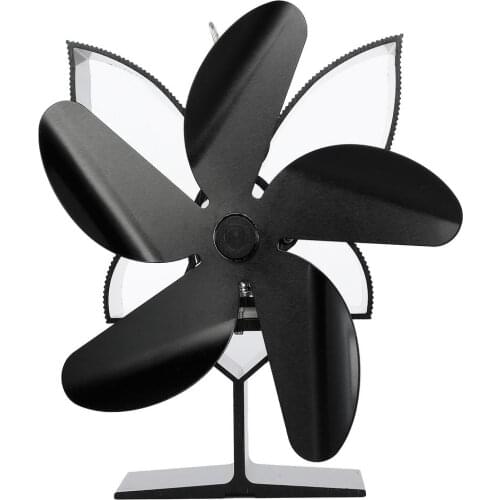 5 Blade Fireplace Fan Heat Powered Stove Fan Komin Log Wood Burner Eco Friendly Quiet Fan Home Efficient Heat Distribution