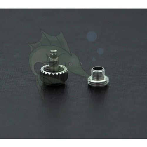 5.3mm / 6.0mm Assort Size Watch Crown Part, ETA 8200 Movement Watch Crown Repalcement Parts wicth Screw Tube for Watchmakers