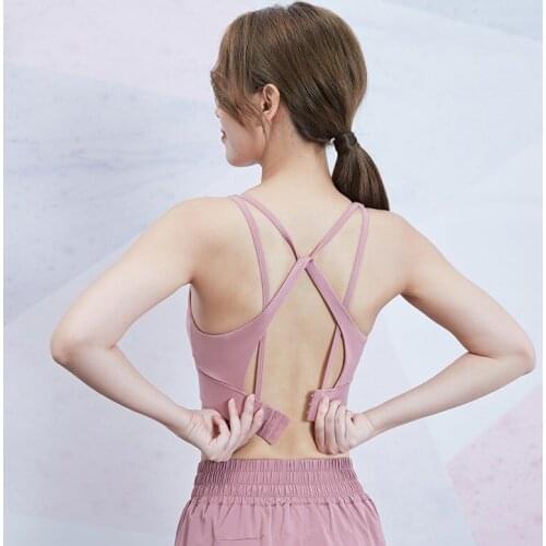Beautiful Back Sports Bras Fitness Tops Push Up for Women Running Gym Sexy Back Yoga Crop Tops Breathable Workout Vests Padded