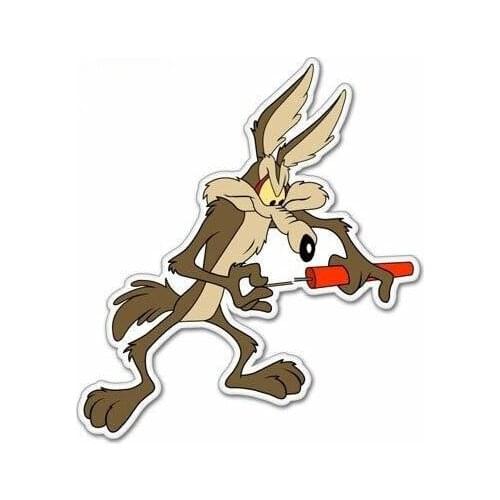 Creative Fine Car Sticker Coyote Dynamite Accessories Refkective Waterproof Cover Scratches Sunscreen Vinyl Decal,20*16cm