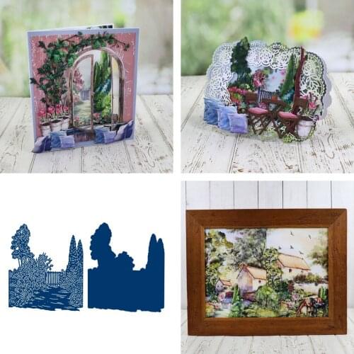 Garden Look Out Metal Cutting Dies Scrapbook Diary Decoration Stencil Embossing Template DIY Greeting Card Handmade 2021 New