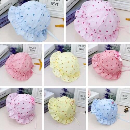 Newborn Infant Baby Kid Boy Girl Fashion Beanie Cap Beach Sun Hats Cotton Soft 38cm Summer Hat