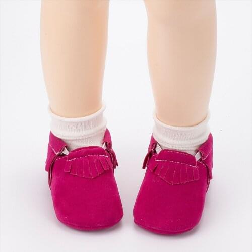 Hot PU Suede Leather Newborn Baby Boy Girl Baby Moccasins Soft Moccs Shoes Bebe Fringe Soft Soled Non-Slip Footwear Crib Shoe