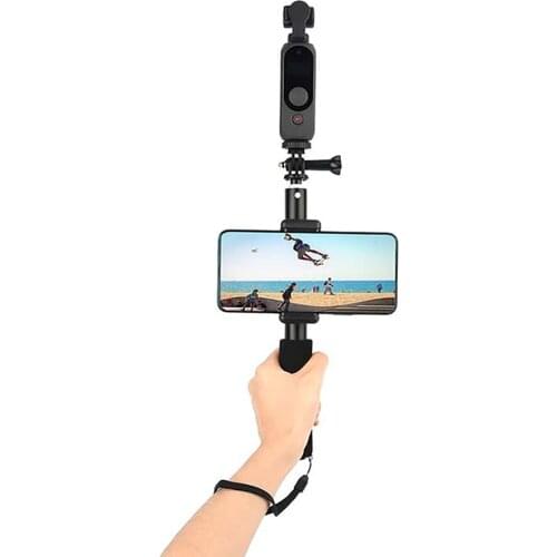Selfie Stick Set Extension Rod Lock Phone Clip Holder Stand for FIMI PALM2 Handheld Gimbal Camera Expansion Accessories