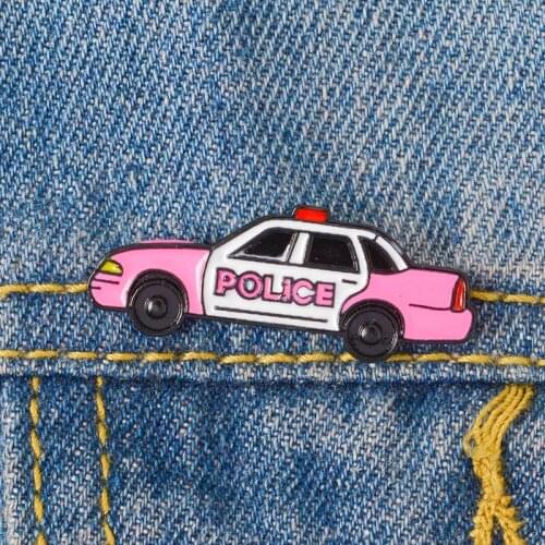Policeman Cop Sheriff Car Pins Enamel pins Lapel pins Badges Brooches for men women Gifts for Police Family