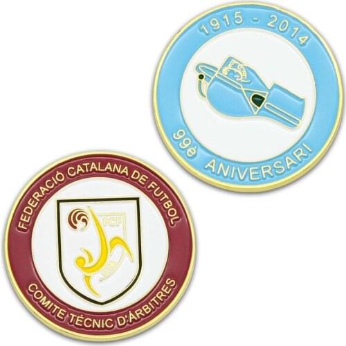 Factory promotion double sided coin low price lacquered coin