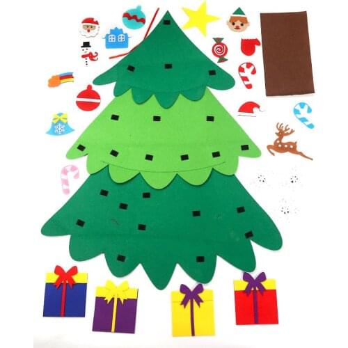 Christmas decoration supplies childrens handmade puzzle DIY three-dimensional Christmas tree Christmas childrens gift pendant