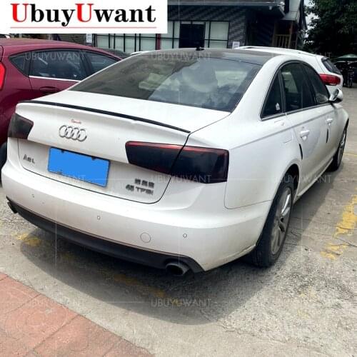 UBUYUWANT For Audi A6 C7 2012-2018 ABS Primer Color Exterior Rear Spoiler Tail Trunk Boot Wing Decoration
