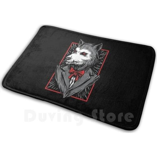 Wolf - Mafia Bosses Soft Non-Slip Mat Rug Carpet Cushion Mafia Stars Red Animal Wild Violent Gang Wolf Omerta Ganster