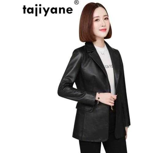 Tajiyane Plus Size 3xl Spring Autumn Women Jacket Sheepskin Coat Real Geuine Leather Jackets Streetwear Lady Coats 7318 WPY452