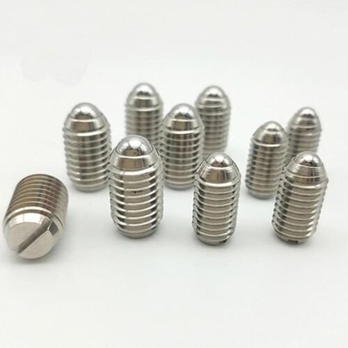 1pcs M20 Slotted slot Ball plunger Spring positioning bead Wave beads screw stainless steel bolt 30mm-45mm Length ZC103-3-3