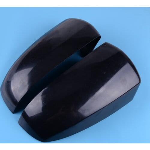 2pcs Black Plastic Left Right Wing Rearview Mirror Cover Cap Case Fit For BMW X5 X6 E70 2006 2007 2008 2009 2010 2011 2012 2013