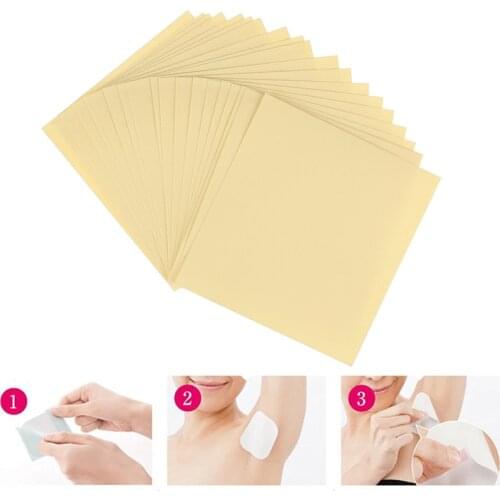 20 Sheets Keep Dry Sticker Dry Antiperspirant Sticker Disposable Armpit Prevent Sweat Pads Transparent Underarm