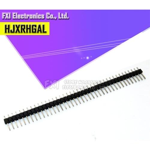 20pcs 40 Pin 1x40 Single Row Male Breakable Pin Header Connector Strip 2.54mm