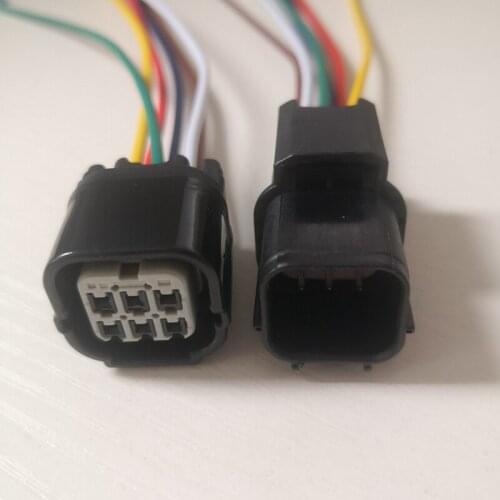 6 Pin Male Female Front And Rear Oxygen Sensor Connector Wire Harness Cable For Honda Acura Civic Accord 6188-4908 6189-7040