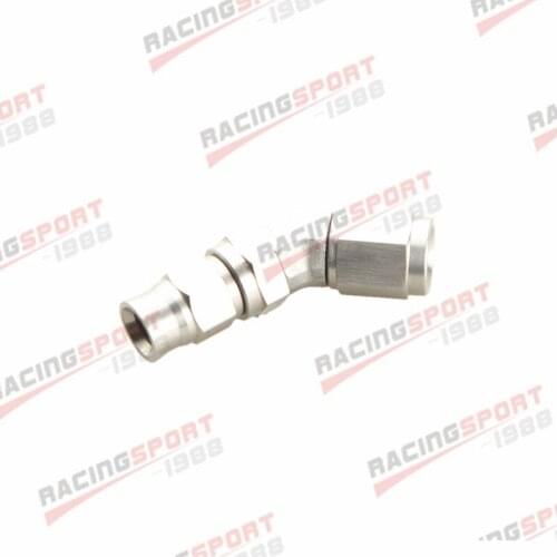 AN3 3AN JIC 45 Degree Stainless Steel PTFE Swivel Hose End Fitting