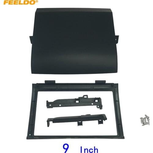 FEELDO Car 2Din Audio Face Plate Fascia Frame For Toyota Prius 03-09 9" Big Screen CD/DVD Player Panel Dash Mount Kit #HQ6957