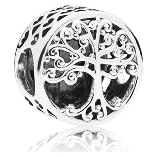 Life Tree of Family Charm Fit Original Pan Charms Bracelet Women Heart LOVE Grows Beads for Jewelry Making Friends Gift Berloque