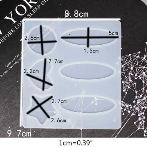 Crystal Epoxy Resin Mold Hair Clip Casting Silicone Mould Hairpin Making Tool