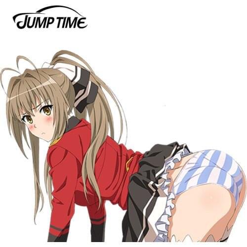 JumpTime 13cm x 10.1cm Hot Female Car Sticker Amagi Brilliant Park Gremory Vinyl Decal Window Wiper Decal Accessories