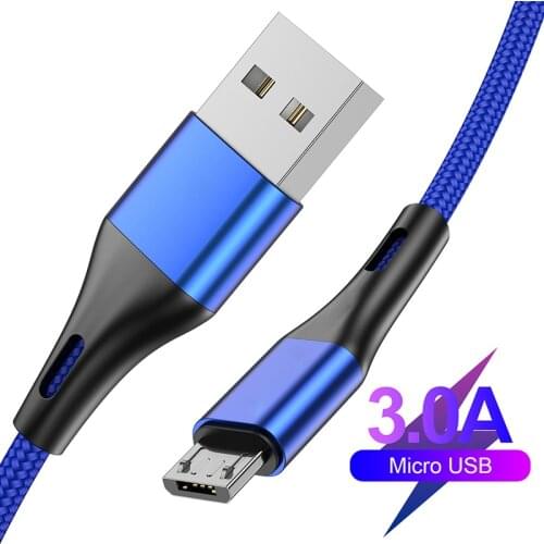 Micro USB Cable Fast Charging Data Wire For Xiaomi Redmi Huawei Samsung Oneplus Microusb Android Tablet Mobile Phone Charge Cord