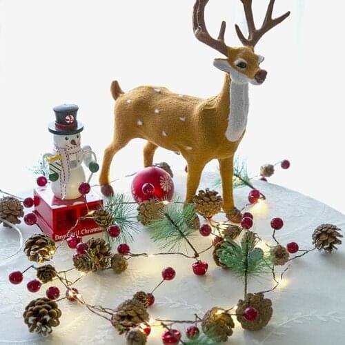 Beautiful String Light Red Berry Room Decor Decorationlight Battery Operated Romantic Garland Lights Lighting 2M 20LED