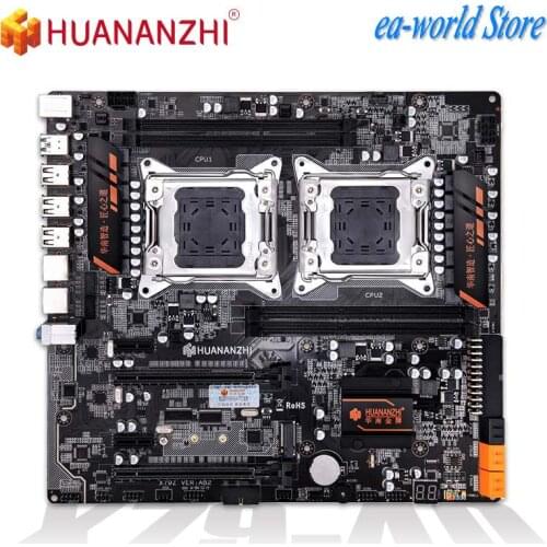 HUANANZHI X79 4D Dual CPU X79 Motherboard for LGA 2011 E5 DDR3 1333 1600 1866MHz 128GB PCI-E SATA 3 USB 3.0 E-ATX