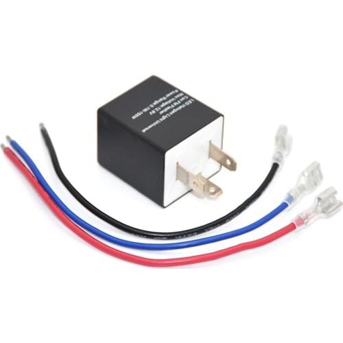 Mooreaxe Motorcycle 3 Pin Adjustable Electronic LED Flasher Relay for Car Turn Signal Blinker Light