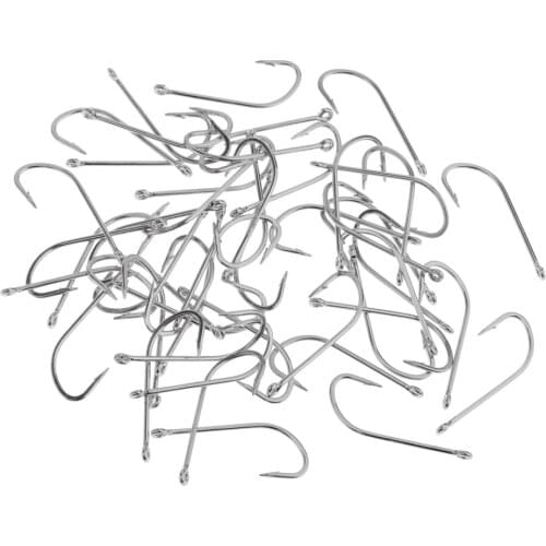 Pack of 50 PCS Pieces Fishing Hooks Set High Strength and Corrosion Resistance Tackle for Fishing Pike Salmon Bass