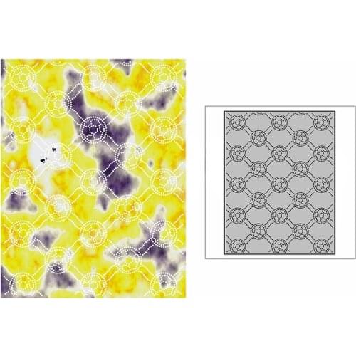 New Spotted Football Line Background Plate Craft Embossing Mold 2021 Metal Cutting Dies for DIY Scrapbooking Album Card Making