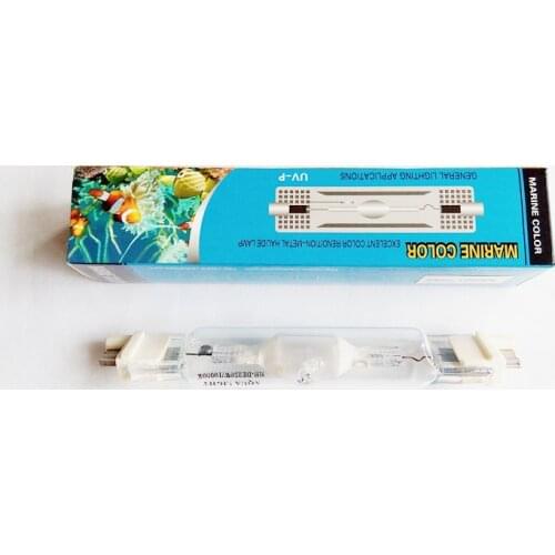 MARINE COLOR 250w 10k 14k 20k HQI FC2 base Double Ended Metal Halide Bulb coral live rock reef coral fish aquarium