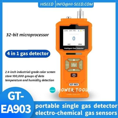 Hydrogen detector portable pump suction H2 combustible gas concentration detector alarm probe
