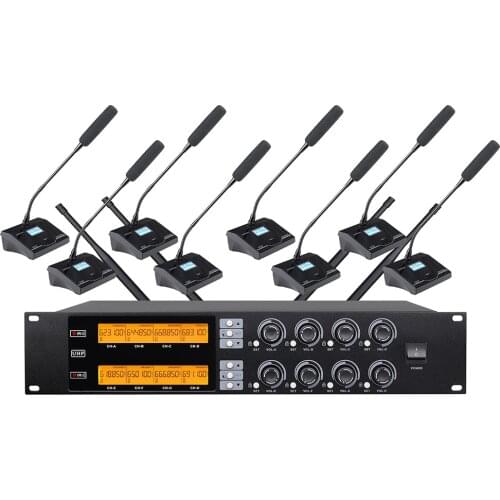 Professional UHF wireless microphone system conference microphone condenser microphone for large and small conference rooms