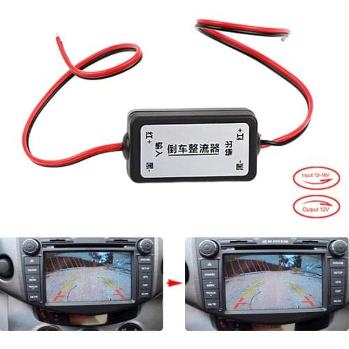 12V Car backup camera Relay Regulator Solve Rear View Camera Ripple Splash Screen Interference Relay Filter B99