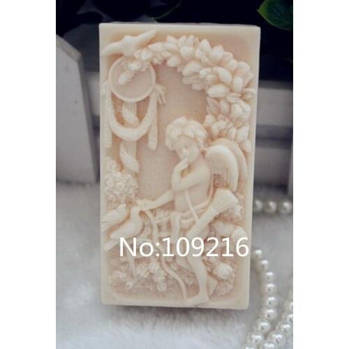 Wholesale!!!1pcs Angel with Birds(ZX109) Handmade Soap Mold Crafts DIY Silicone Mould