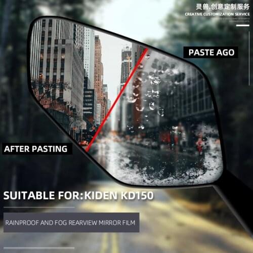 Spirit Beast Motorcycle rearview mirror film Reverse mirror rain film anti-fog sticker For KIDEN KD150-U ZONTES ZT310R/250S