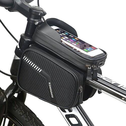 MTB Bike Top Tube Shell Cycling Pouch Bicycle Saddle Bags MTB Bike Front Frame Waterproof Cycling Phone Holder Pouch