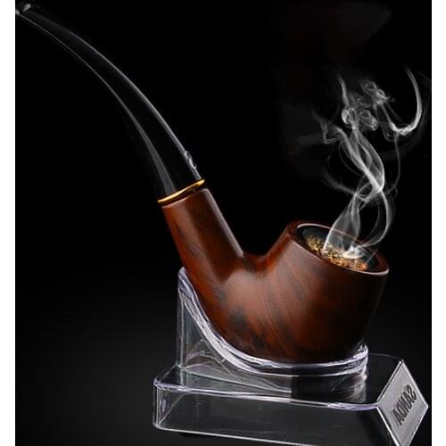 Tobacco Pipe Wood Smoking Pipes Portable Cigarette Smoking Herb Grinder Smoke