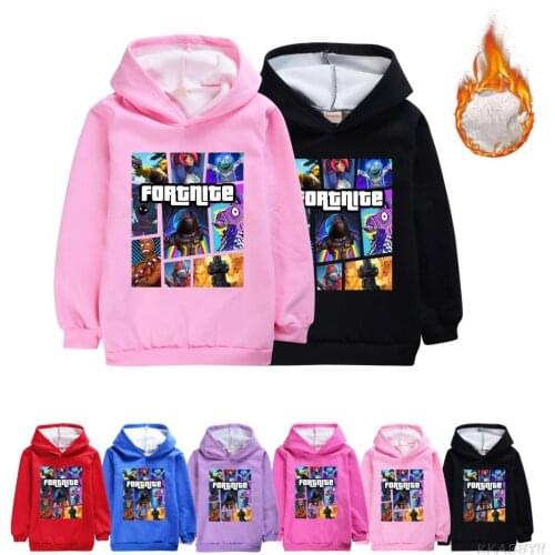 Fortnites Autumn/winter printed hoodie sportswear for boys and girls childrens fashion tops