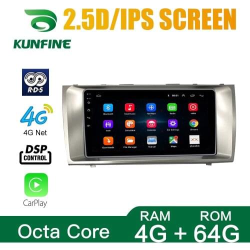 Octa Core Android10.0 Car DVD GPS Navigation Player Deckless Car Stereo For Toyota Camry 2006-2011 Radio Headunit