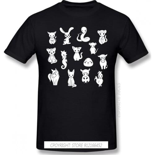 Chinese Zodiac Pattern Print 100% Cotton Funny T Shirts Fruits Basket Tohru Cute Yuki Kyo Soma Anime Men Fashion Streetwear